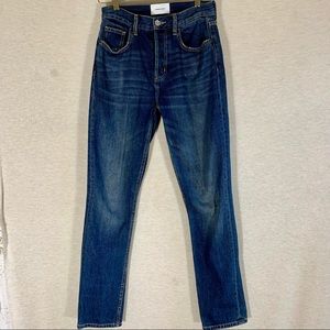 CURRENT/ELLIOT HIGH WAIST BUTTON FLY JEANS